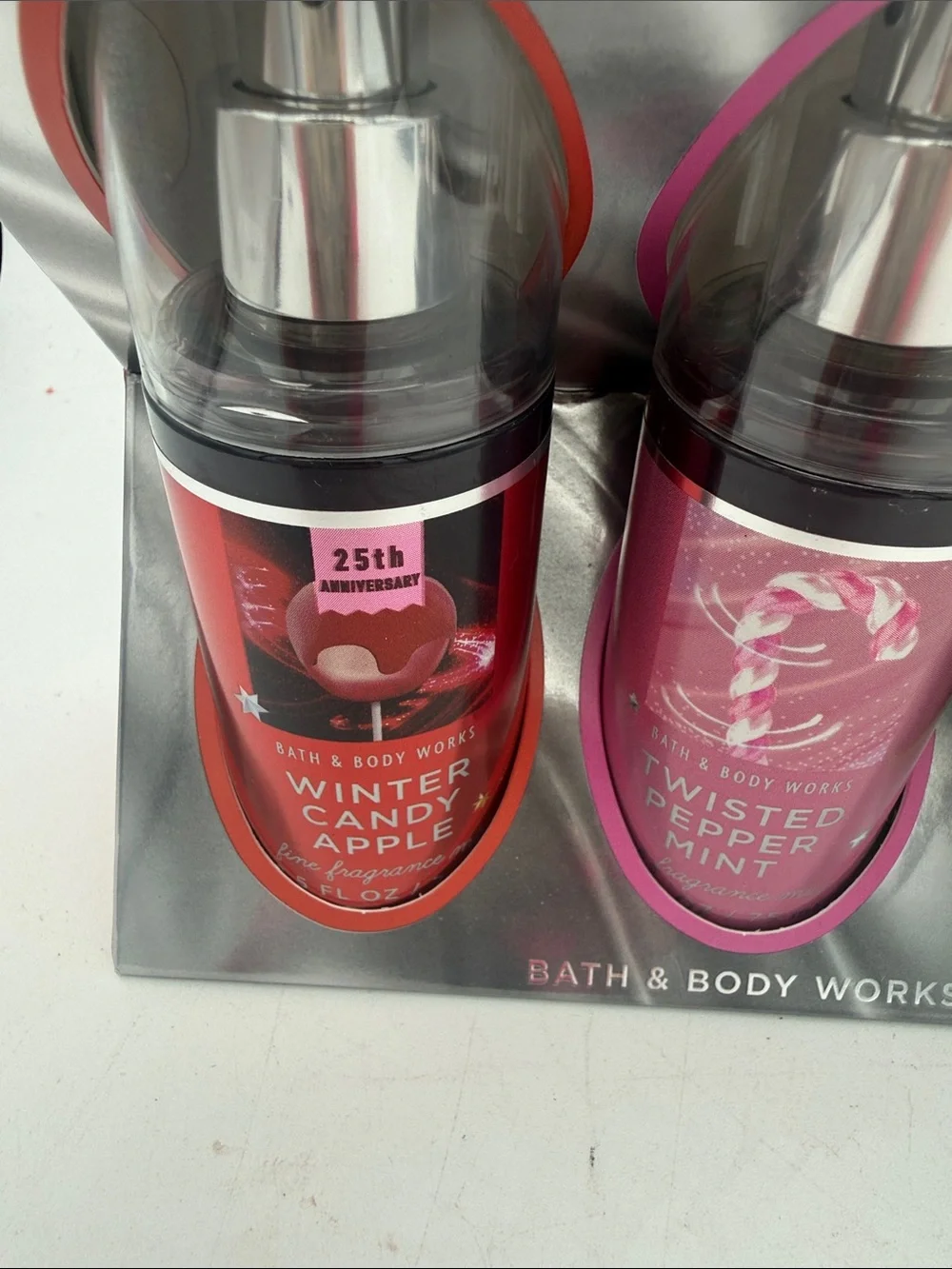 Bath & Body Works Holiday Fragrance Mist Trio Apple peppermint vanilla bean New